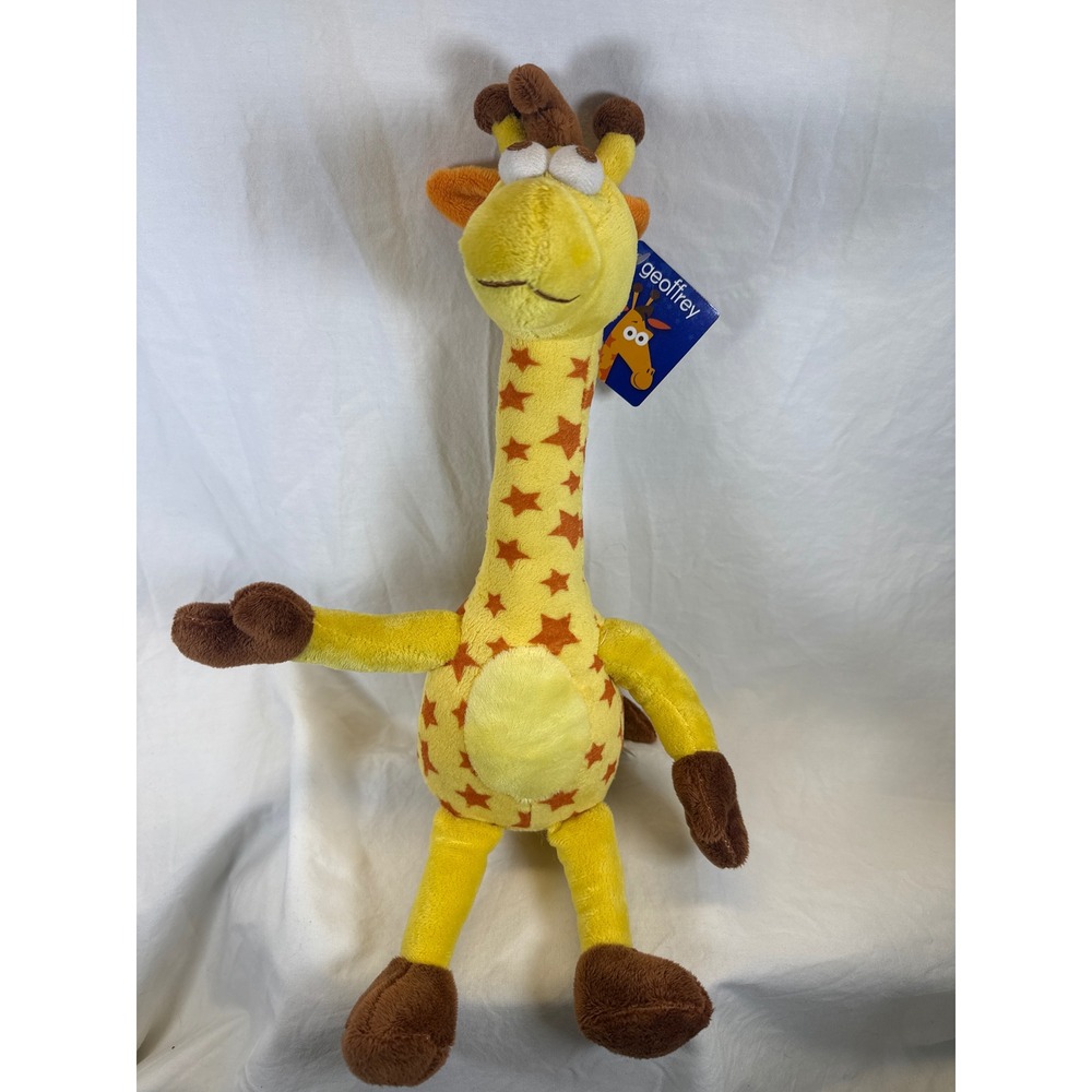 Toys R Us Geoffrey the Giraffe Plush Stuffed Animal Star Pattern Mascot NWT 2017
